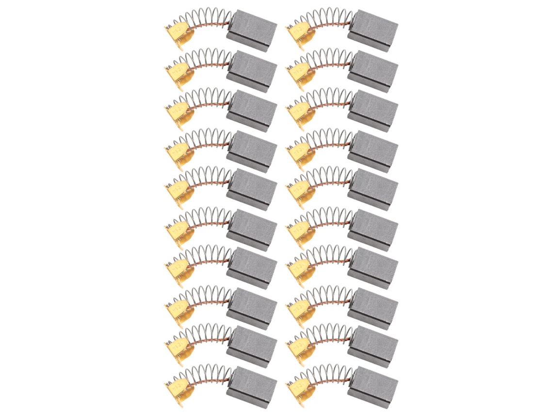 20 brocas de carbono conductoras reemplazables para motores eléctricos de 6*10*15 mm