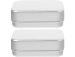 Jaboneras Ligeras Y Resistentes, Juego De 2 Con Tapas De Aluminio, Capacidad De 180 Ml.