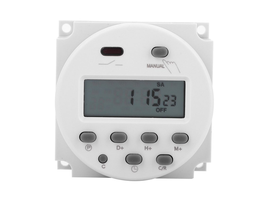 Timer Programável Digital Cn101a Ac110v Com Display Lcd E Chave De Temporização