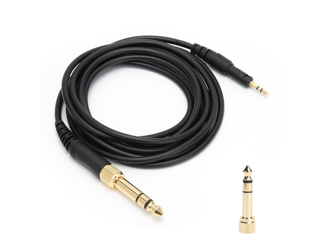 Cable De Audio Para Auriculares Technica Ath-m50x, M40x Y M70x Con Adaptador De 6,35 Mm.