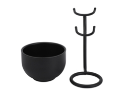Afeitar Cepillo Set With Taza And Support