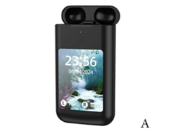 Auriculares inalámbricos 3 en 1 con pantalla grande, batería externa de 8000 mAh y linterna LED Ly Ebike