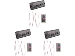 Tarjeta Decodificadora De Reproductor Mp3 De 3 Piezas (2x25w/50w) Con Bluetooth 5.0 Para Radio Fm De Coche (5v-12v)