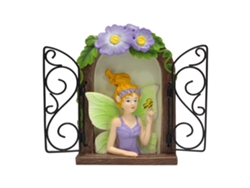 Figuras de hadas de resina para decoración de paisajes: brillan en la oscuridad.