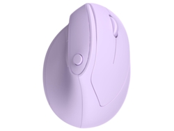 Ratón Ergonómico Inalámbrico, Conexión Dual Usbbluetooth, 1000/1600/2400 Dpi Púrpura