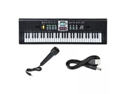 Teclado electrónico digital de 2 x 61 teclas, piano eléctrico musical, regalo para niños Everley891