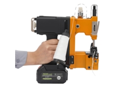 Máquina de coser portátil, 2600 puntadas/min, a batería, longitud de puntada ajustable, amarilla OEM