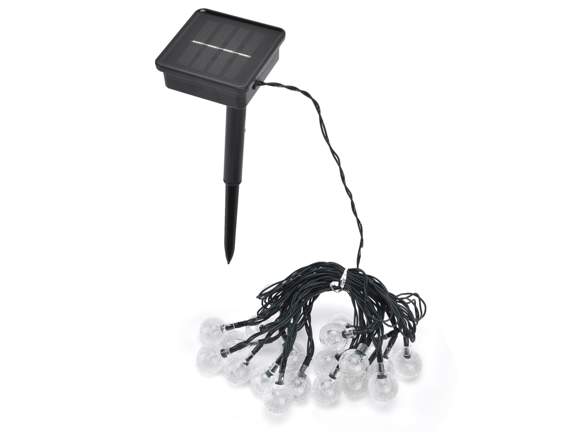 Rebe-luz De Cuerda Solar Led 5m 20leds Decorativa Exterior Con 8 Modos De Iluminación Para Patio Jardín Fiesta