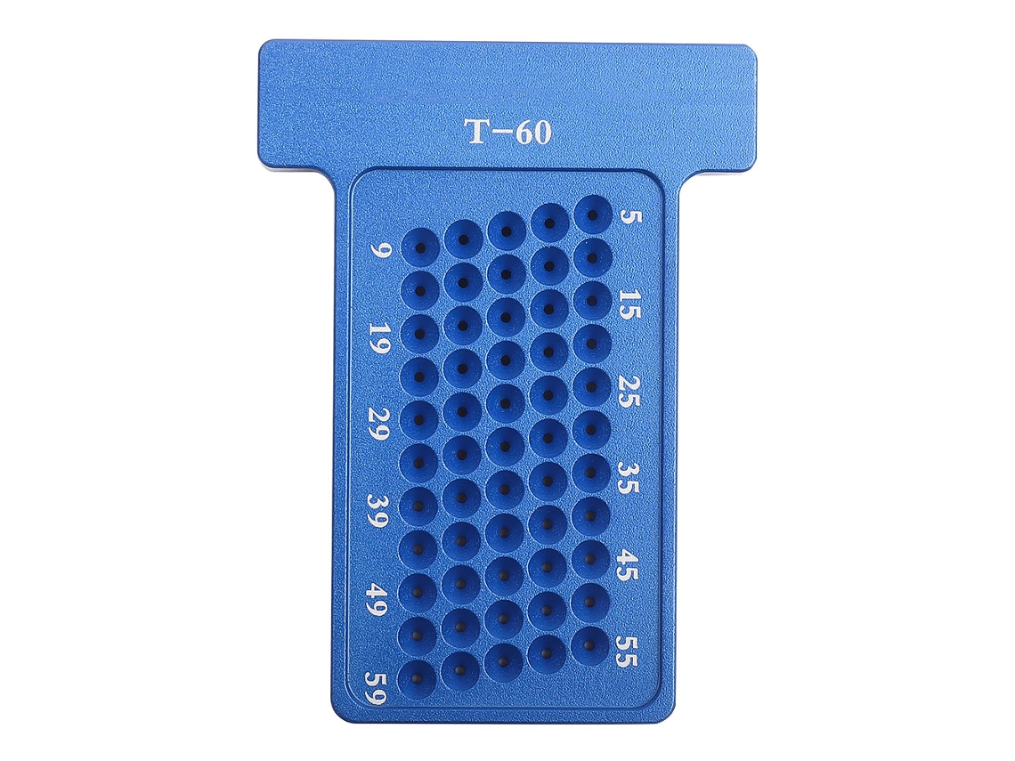 Herramienta De Marcado Para Carpintería Scriber T De Aluminio Medidor De Agujeros En Azul