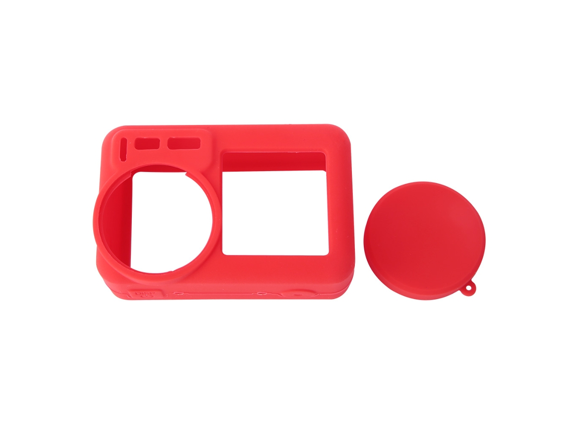 NEVEANCE Funda de Silicona Protectora con Marco Portátil y Funda para Lente para Cámara DJI Osmo Action