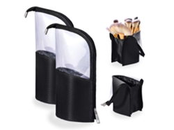 Bolsa organizadora de viaje para brochas de maquillaje, estuche de cosméticos, bolsa de almacenamiento para mujeres y niñas.