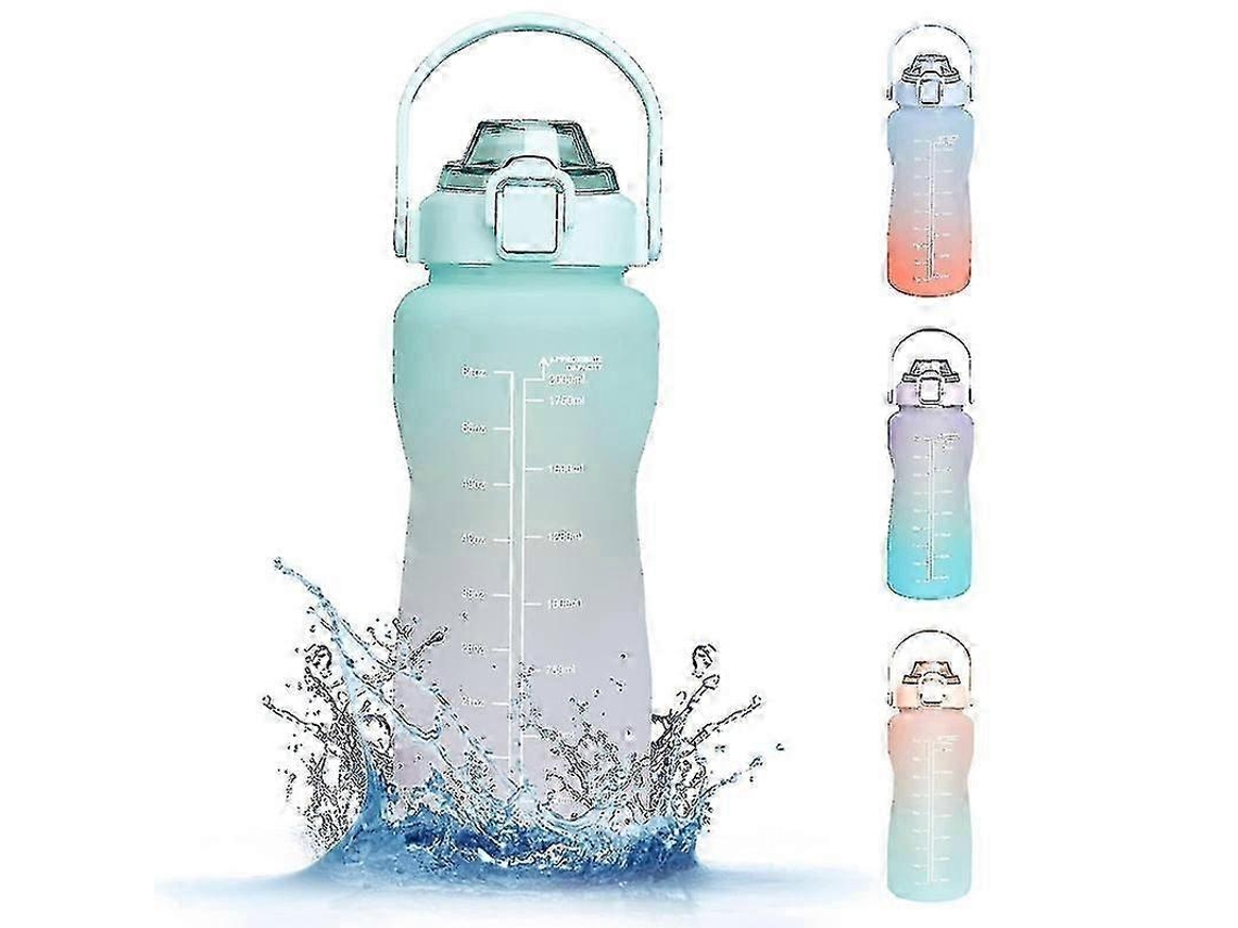 Botella Con Er, Botellas De 2l Con Pajita Bpa, Botellas Deportivas De 2l Con Fugas Xh Rosewell