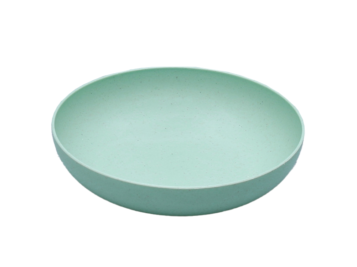 Plato llano de paja de trigo - Redondo - Cian KOFIHETY