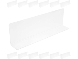 Separadores Estantes Fáciles Limpiar Mantener Juego 20 Piezas Forma Pvc Transparente Armarios Estanterías