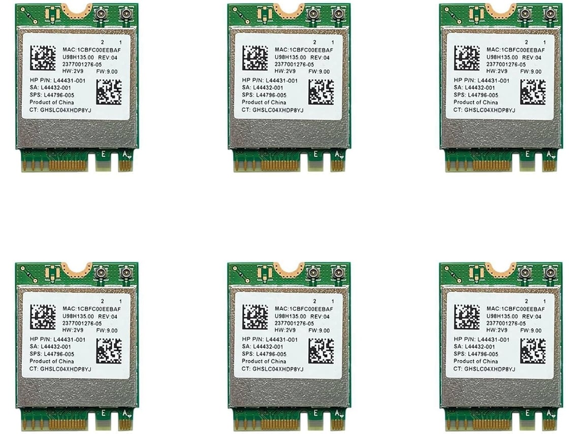 6 Tarjetas De Red Rtl8822ce, 2 4g/5g, Doble Banda, Wifi Gigabit, Bluetooth, 5 0m, 2 Módulos De Interfaz Ngff