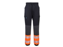 Pantalones deportivos de alta visibilidad Portwest Flexi Pw33 Safety Comfort / Negro Amarillo / M
