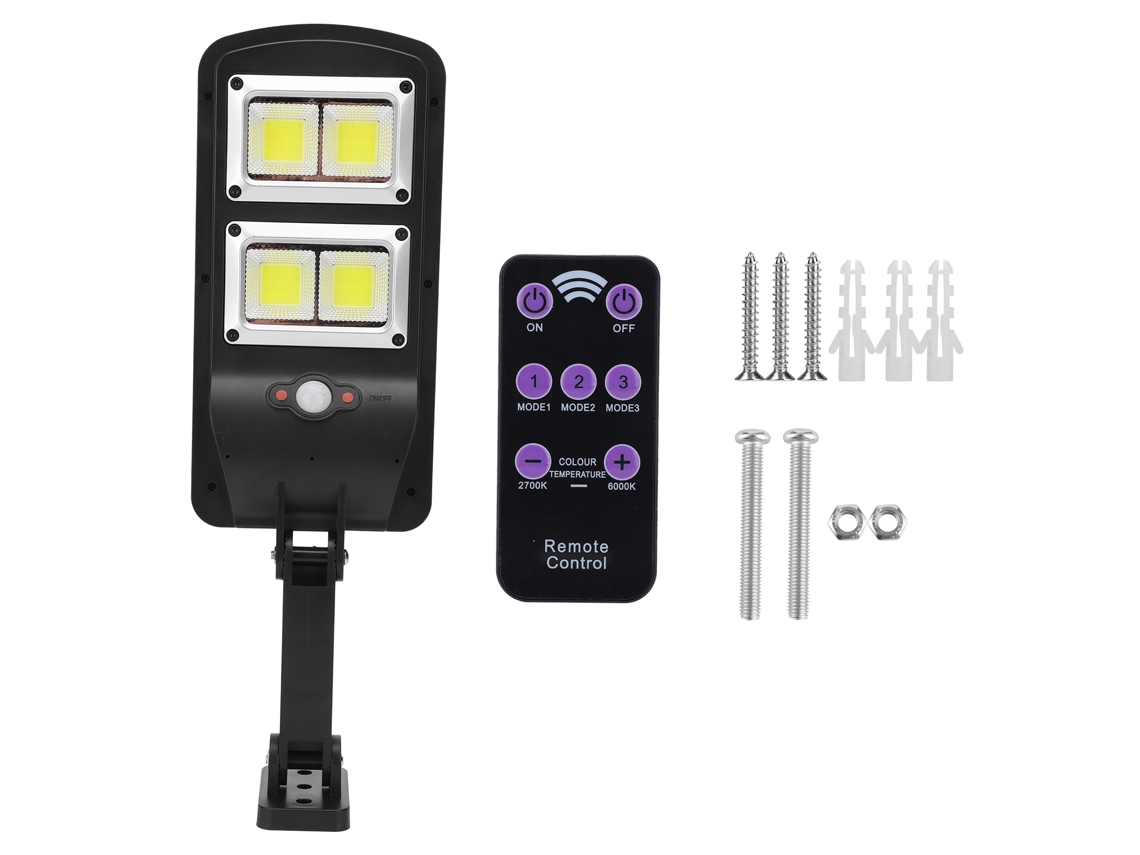 Lámpara de pared solar Velora 2026 con sensor de movimiento, recargable, resistente al agua, para exteriores LL-68T
