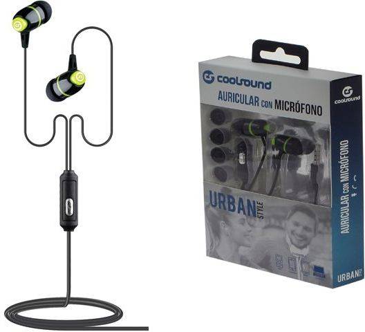 Auriculares Bluetooth True Wireless COOLSOUND TWS V8 (In Ear - Micrófono - Verde)