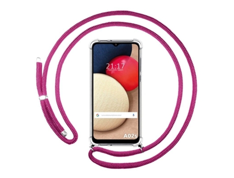 Carcasa Samsung Galaxy A02s TUMUNDOSMARTPHONE Colgante Rosa