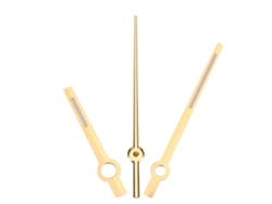 Agujas luminosas para reloj de hombre, ajuste de movimiento, oro 3151