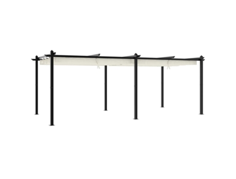 Cenador De Jardín VIDAXL Crema Aluminio (3x6 m)