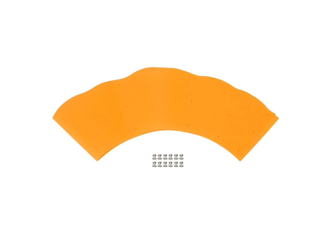 Protector Antisalpicaduras De Silicona Ajustable Para Sartenes Y Cacerolas, Color Naranja, 20-34 Cm.