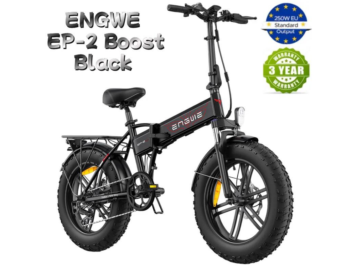 Bicicleta Eléctrica Plegable ENGWE EP-2 Boost 250W 48V 13Ah Autonomía 120km Cubiertas 20x4.0'' Frenos Disco Shimano 7V Sensor Par Suspensión Delantera
