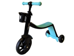 Patinete 3 en 1 Biwond (Modo andador, Modo triciclo, Modo scooter, Ruedas seguras, Mango antideslizante, Pedales desmontables)
