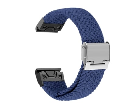 Correa Pulsera Trenzada Flexible para Garmin Fenix 7 Sapphire Solar Edition Azul