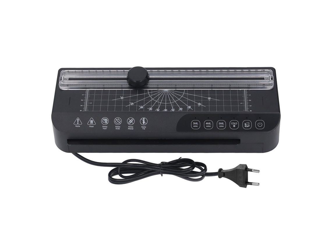 Plastificadora Multifuncional A4 De 320 Mm/min Para Papel Fotográfico Y Cartulina, Con Enchufe Europeo Ac220-240v.