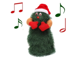Juguete Navideño Eléctrico Con Música Y Baile Para Niños, Artículo Decorativo De Mesa En Franela Y Plástico.