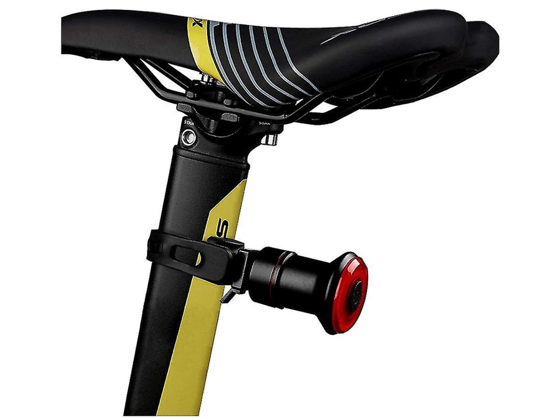 Luz trasera inteligente para bicicleta de montaña, 6 modos, freno de inducción, IPX6, color negro, Yizhood