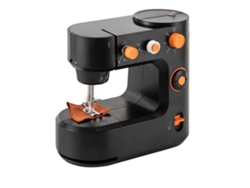 Máquina de coser, diseño compacto, control de dos velocidades, OEM negra