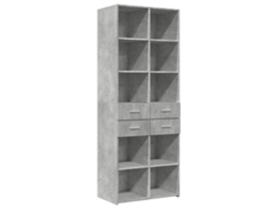 Mueble alto en derivados de madera gris cemento MAISON EXCLUSIVE 70x42,5x185 cm