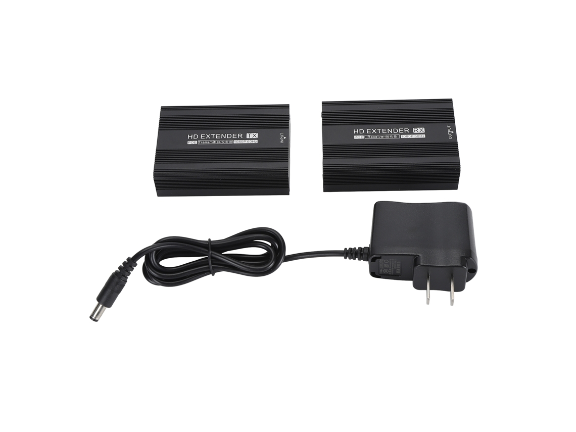 Extensor De Interfaz Multimedia Hd 1080p Con Función Poe, Hasta 150 M, Transmisor Y Receptor, Enchufe Estadounidense.