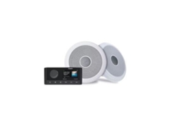 Equipo de música y radio marino + antena am/fm + 6 m de cables hp FUSION RA210 + HP XS-F65CWB