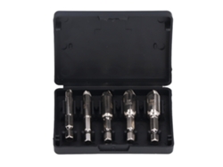 Juego De 5 Extractores De Tornillos De Acero Niquelado Para Extraer Tornillos Rotos.