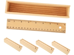 Estuche Para Lápices De 5 Piezas Con Regla Integrada, Organizador Portátil Con Cremallera.