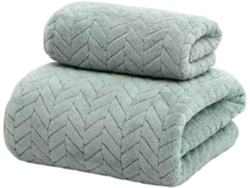 Toallas De Vellón Coral, Toallas De Baño Suaves Y Agradables Para La Piel, Juego De Hotel Y Hogar, Suaves Y Agradables Para La Piel (verde).