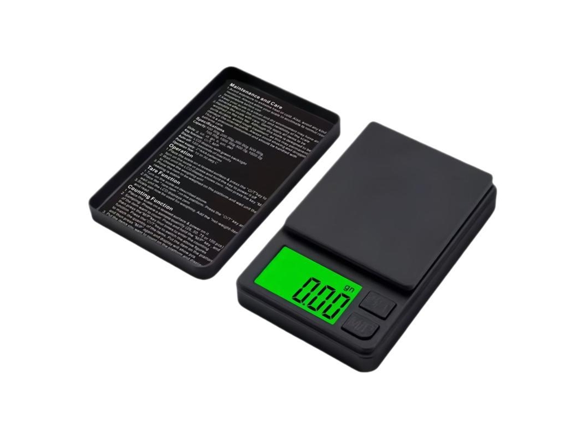Mini báscula electrónica de alta precisión para joyería con retroiluminación LCD, 100 g/0,01 g, Gertiz