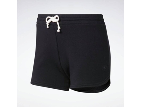 Pantalones Cortos de Mujer REEBOK French Terry Negro (S ROPA)