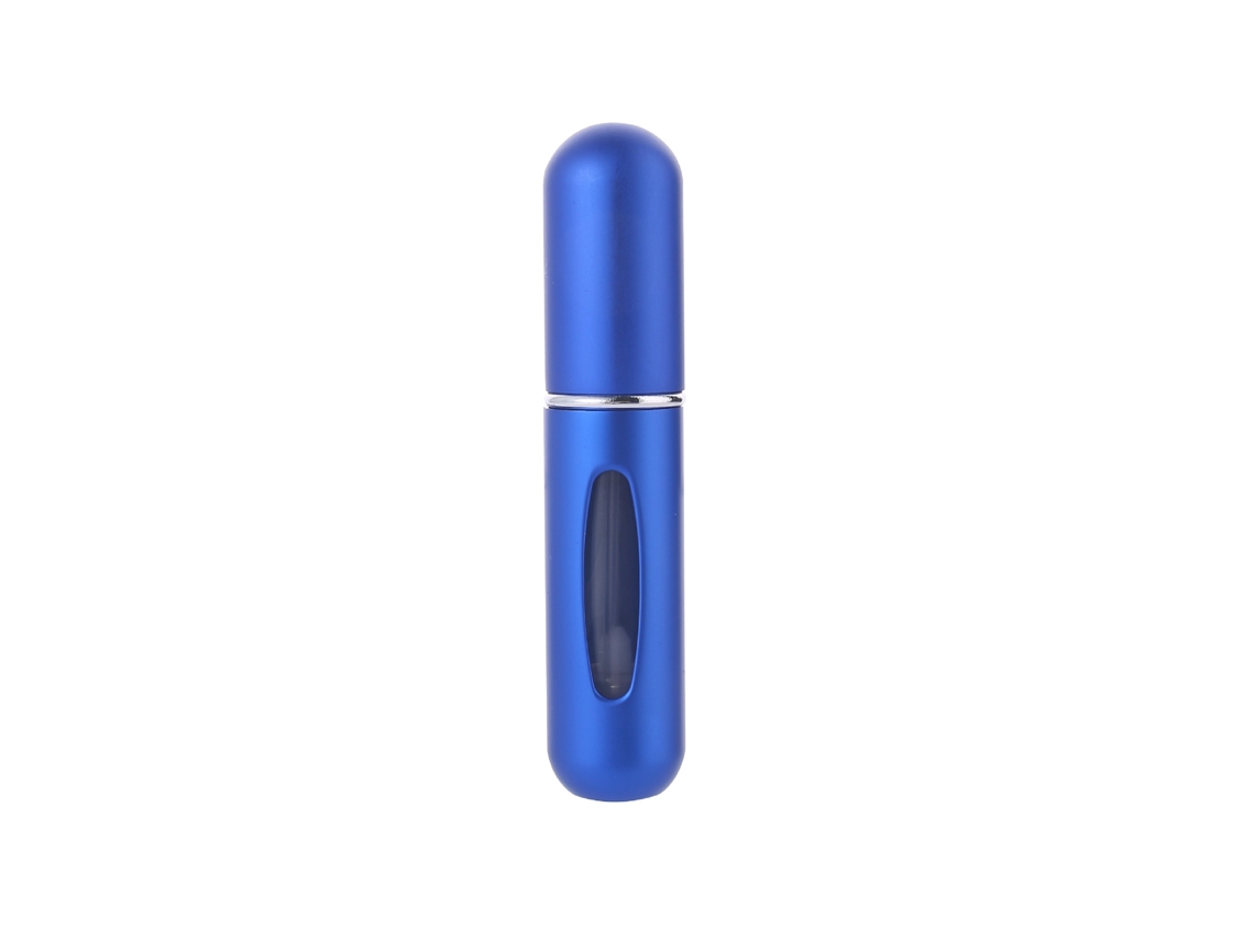 Atomizador De Perfume Portátil Recargable De 5 Ml (azul), 2 Unidades, Con Pulverización Uniforme Y Diseño Elegante.
