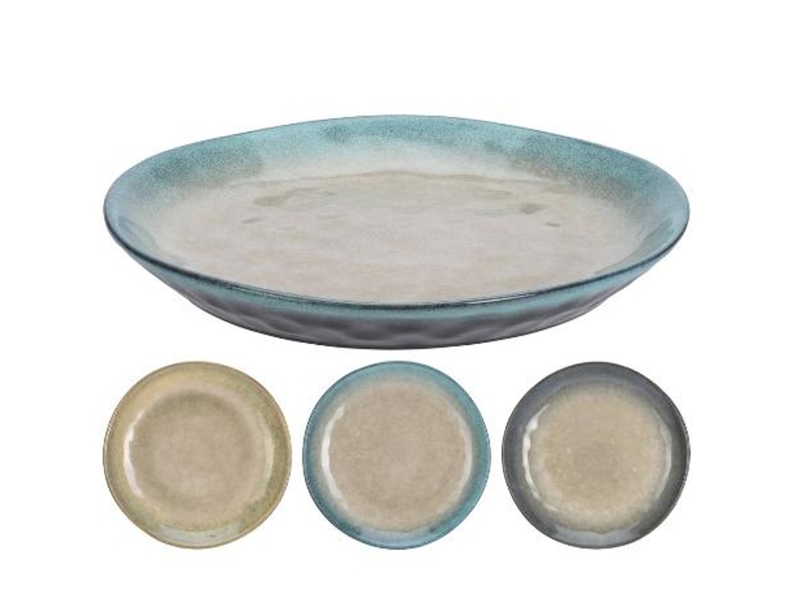 Plato loza artesania 27 cm surtido