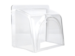 Toldo de plástico impermeable para control de acceso exterior