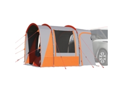 Tienda de campaña impermeable para 4 personas, gris/naranja