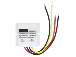 Veloriskku-Dc 12V 24V para 5V 10A 50W Redutor de Tensão Regulador Conversor à Prova d'Água