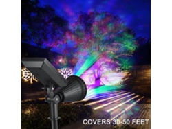 paquete De 2 Proyector Solar Led, Lámpara Solar De 4 Led, Lámpara De Jardín Exterior Impermeable, Iluminación De Seguridad. Colorido - 4 Led