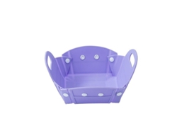 Cesta plegable multifuncional para frutas y almacenamiento al aire libre (morada) Czhhmart