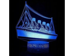 Luz nocturna 3D del Titanic para niños Rosewell
