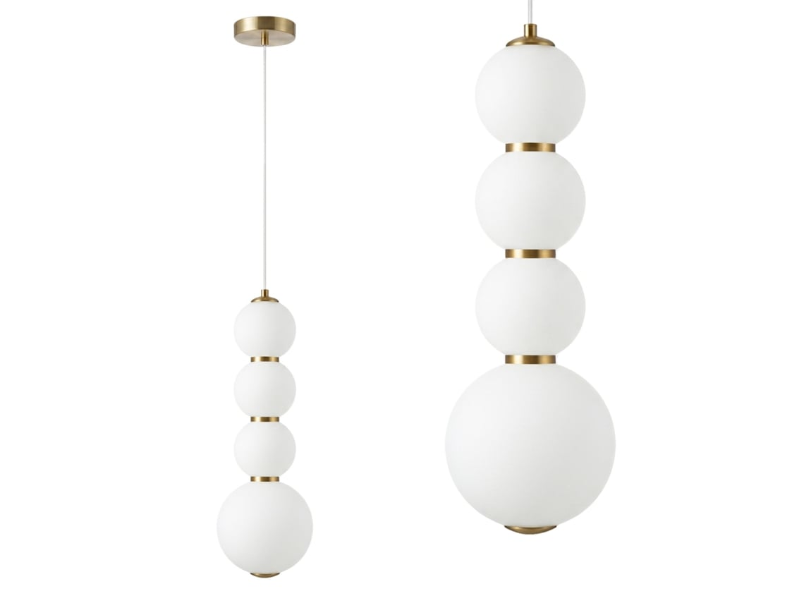 Lámpara colgante LED TOOLIGHT Lhj114 4cp color oro cepillado